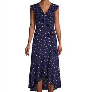 Red white & blue wrap dress by Max Studio